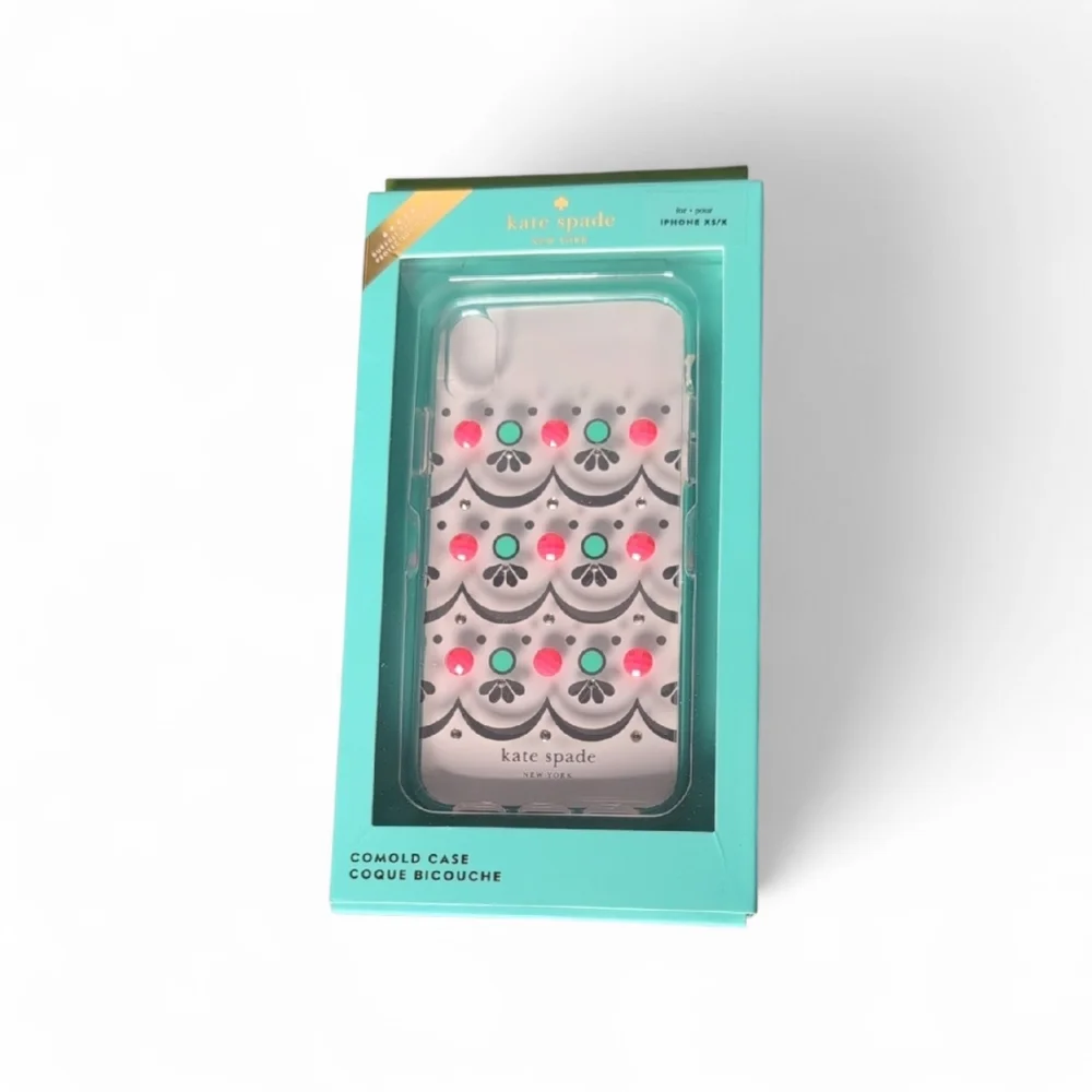 Kate Spade Embellished Clear iPhone XS/X Phone Case